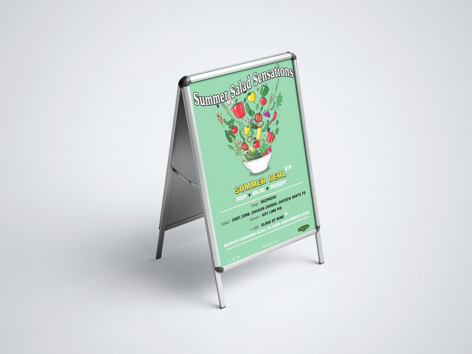O’ Brien’s Irish Pub — Menus & Posters